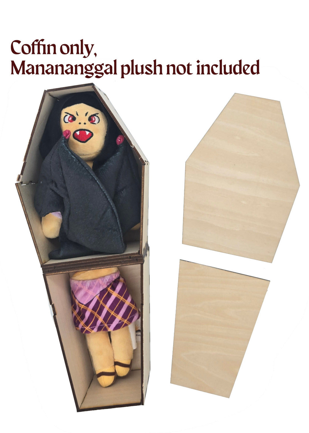 Coffin Box ONLY - Display for Manananggal Plushie