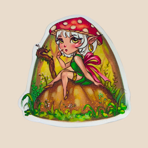 Dwende girl sticker